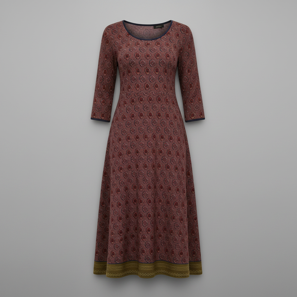 Boho Elegant Midi Dress for Women | Lightweight Stylish Dress