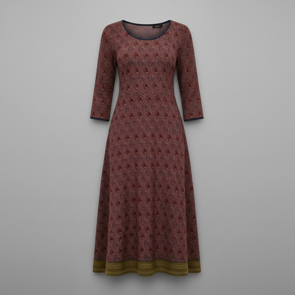 Boho Elegant Midi Dress for Women | Lightweight Stylish Dress