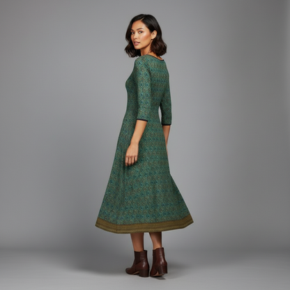 Boho Elegant Midi Dress for Women | Lightweight Stylish Dress