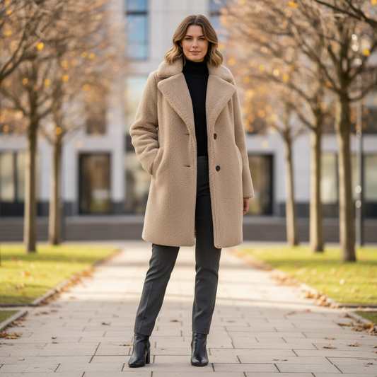 Teddy Coat Rita | Women's Winter Coat with Classic Cut