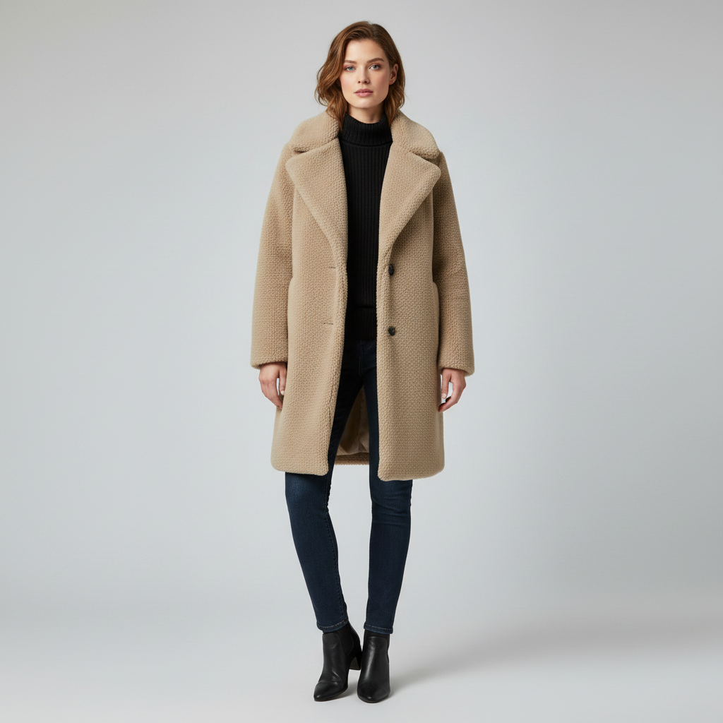 Teddy Coat Rita | Women's Winter Coat with Classic Cut
