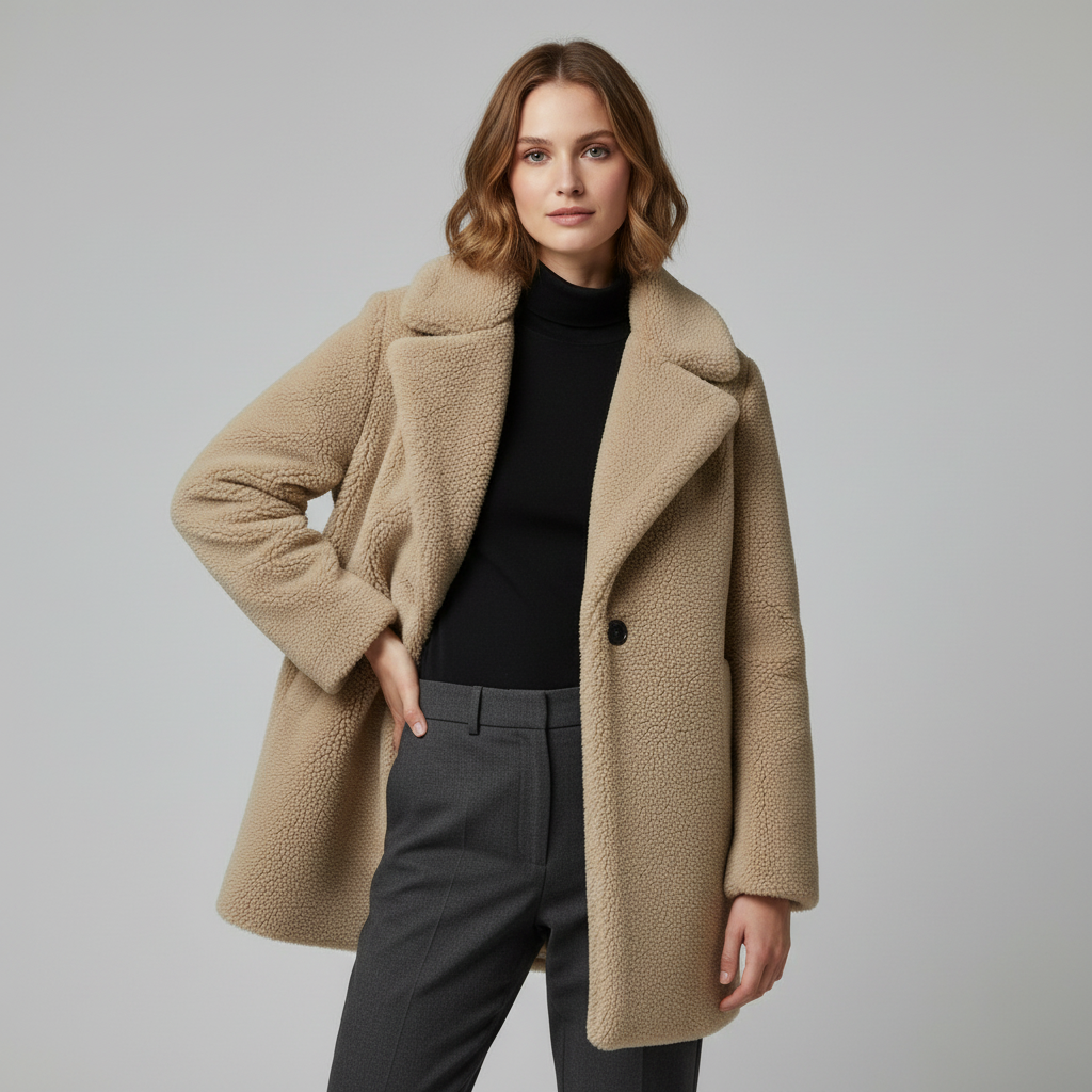 Teddy Coat Rita | Women's Winter Coat with Classic Cut