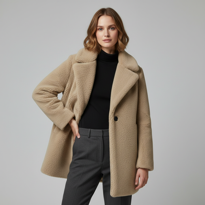 Teddy Coat Rita | Women's Winter Coat with Classic Cut