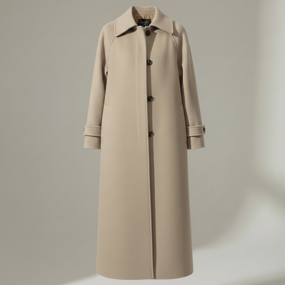Elegant Long Trench Coat | Women's Winter Coat