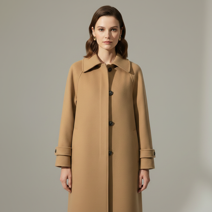 Elegant Long Trench Coat | Women's Winter Coat