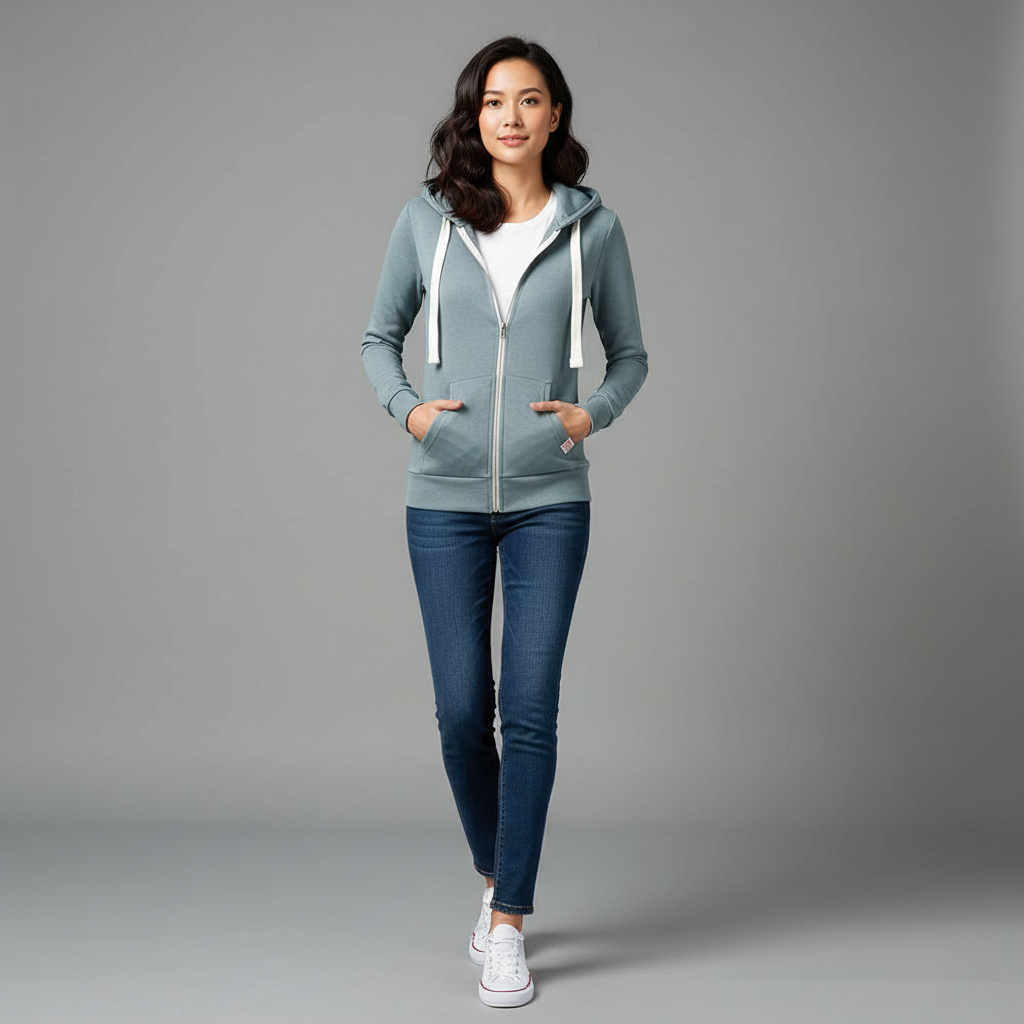 Fleece Zip Up Hoodie | Women's Sweatshirts for Cool Weather