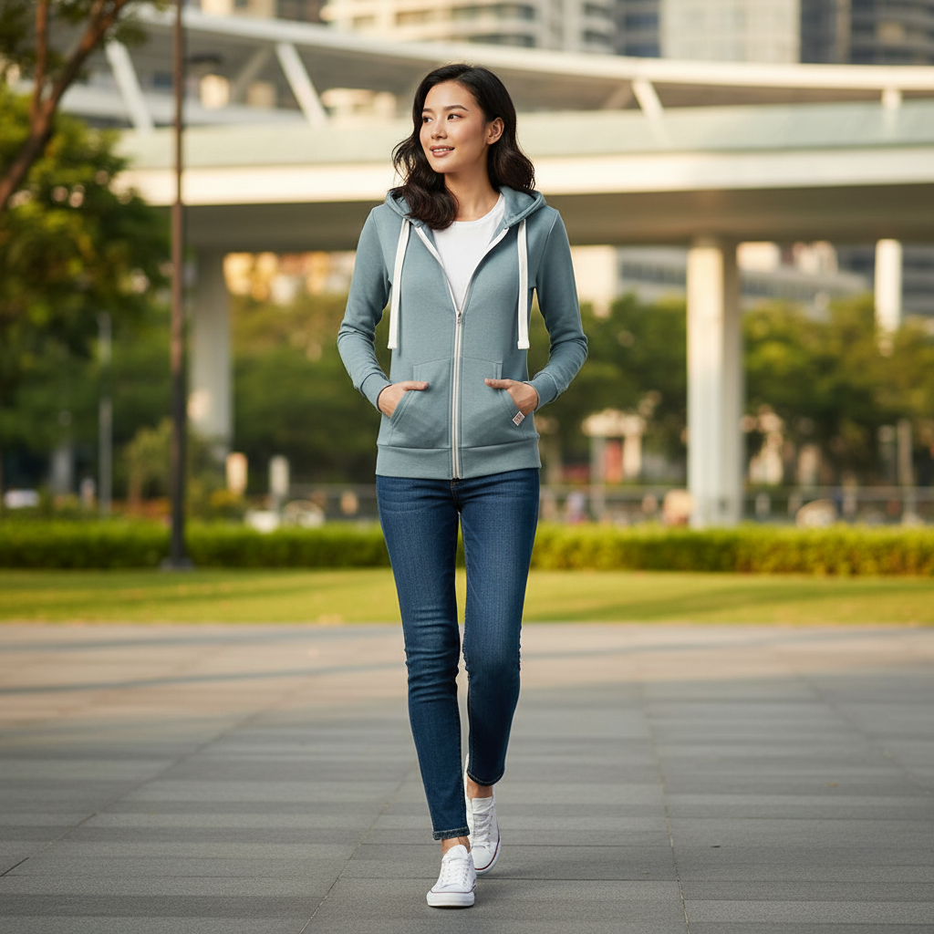 Fleece Zip Up Hoodie | Women's Sweatshirts for Cool Weather