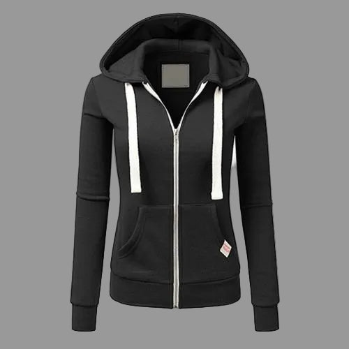 Fleece Zip Up Hoodie | Women's Sweatshirts for Cool Weather 1