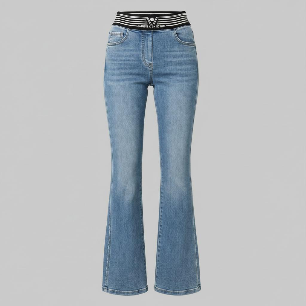High-Waisted Flared Jeans | Women's Slim Fit Trousers