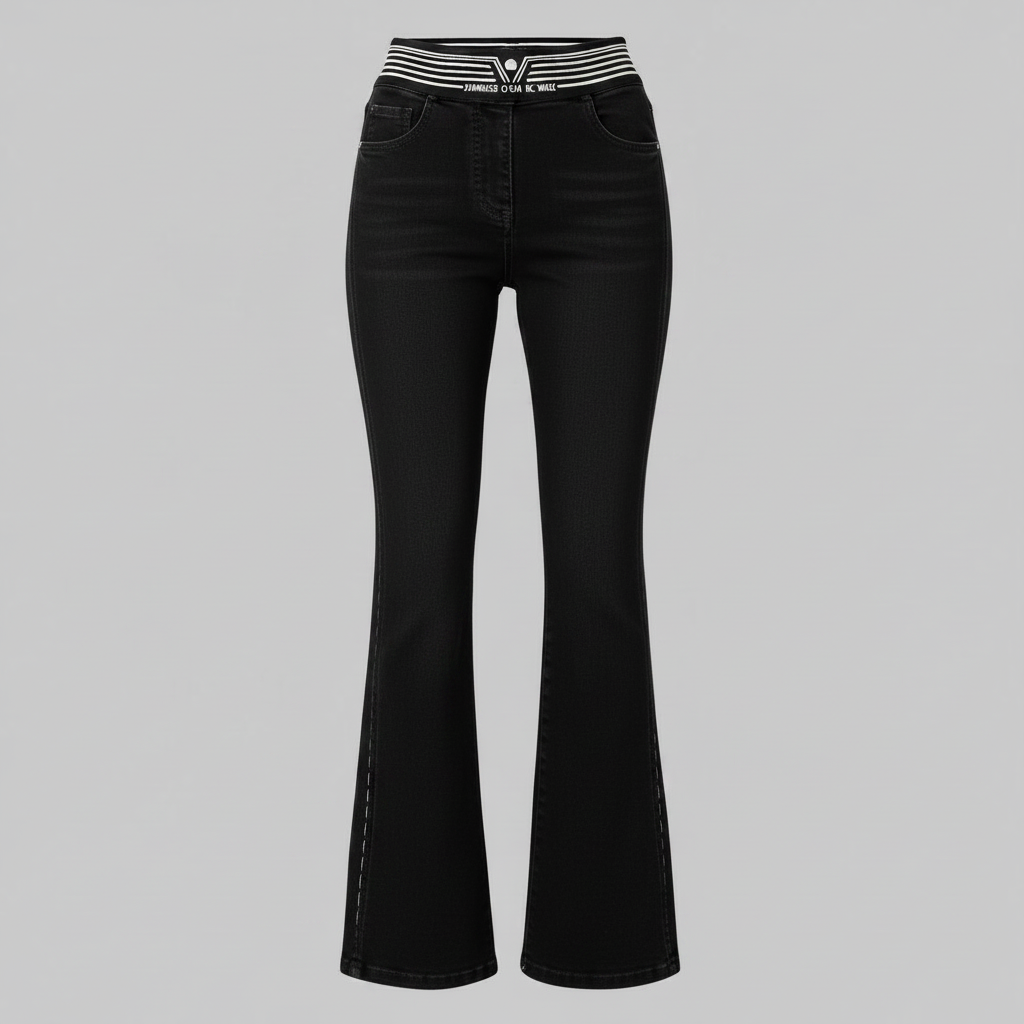 High-Waisted Flared Jeans | Women's Slim Fit Trousers