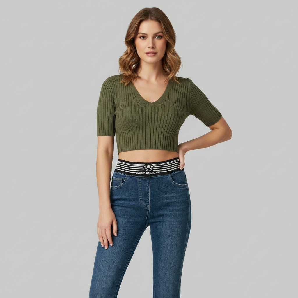 High-Waisted Flared Jeans | Women's Slim Fit Trousers