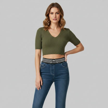 High-Waisted Flared Jeans | Women's Slim Fit Trousers