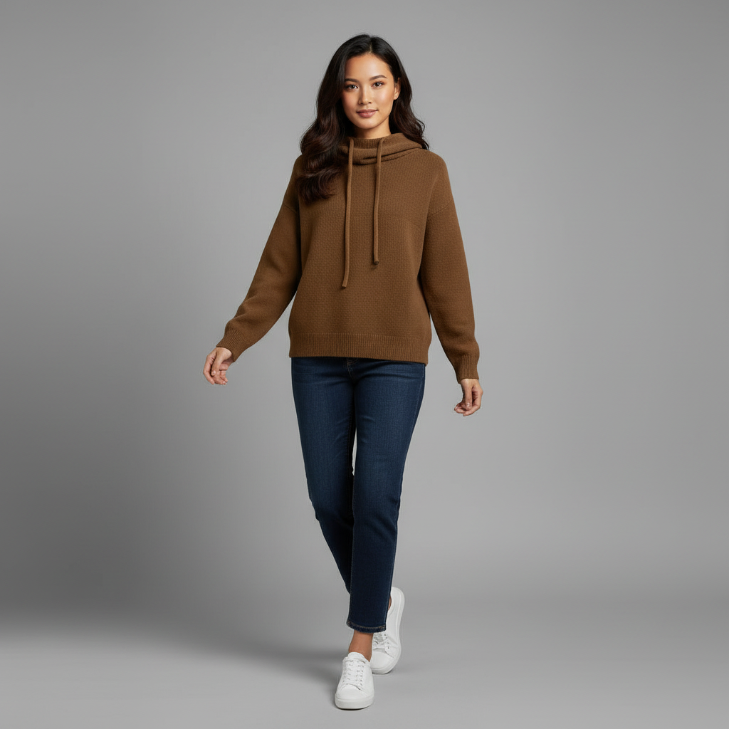 Lena | Women's Merino Wool Turtleneck Sweater