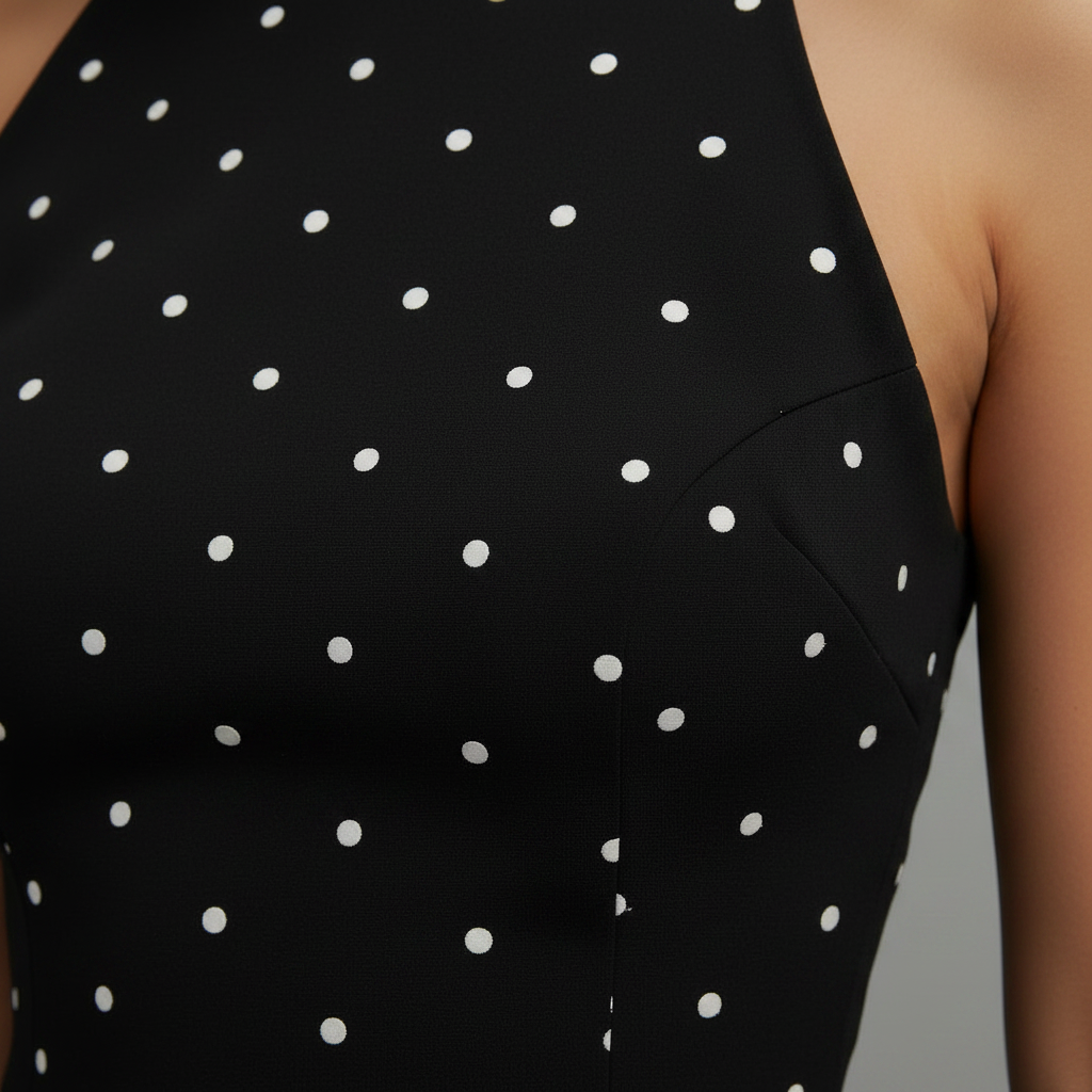 Polka Dot Halter Neck Mini Dress | Women's Cocktail Dress
