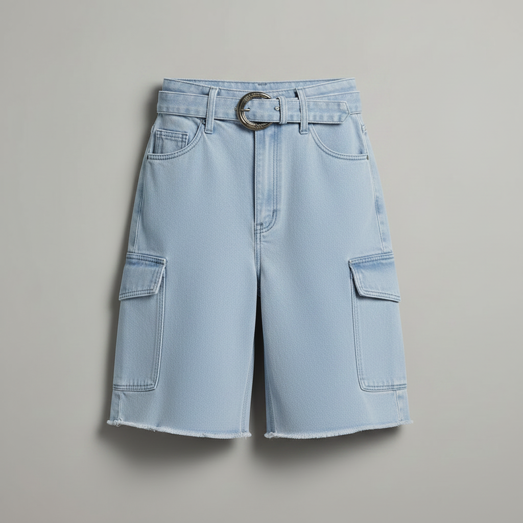 Retro Pink Denim Shorts | Women's Casual Loose Fit Jean Shorts