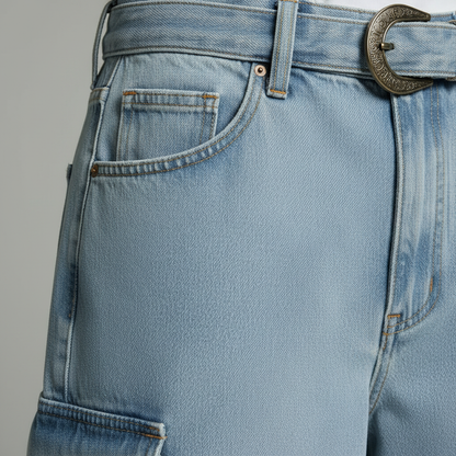Retro Pink Denim Shorts | Women's Casual Loose Fit Jean Shorts