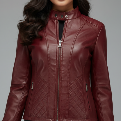 Selene Leather Zip Jacket | Women's Leather Outerwear