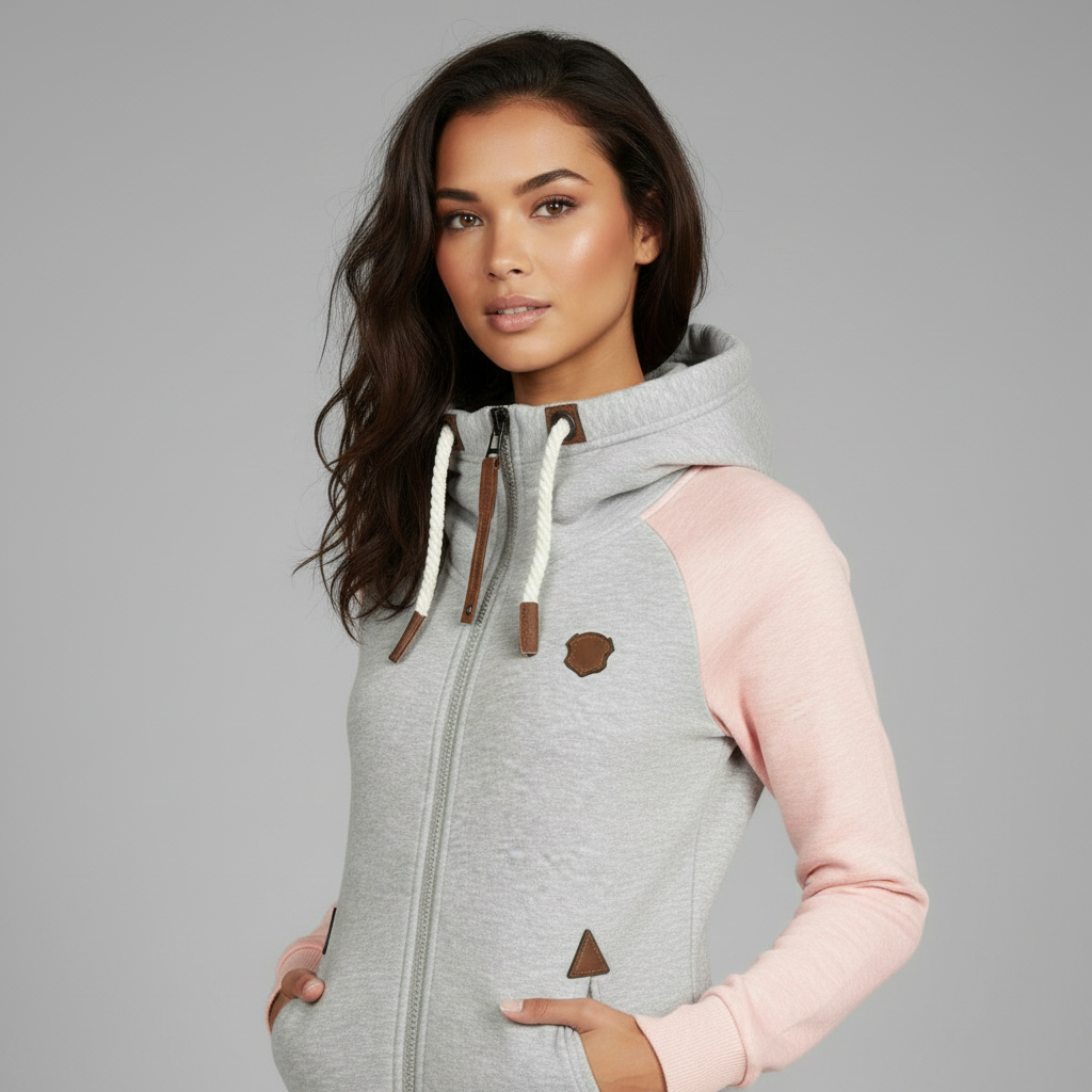 Straight Fit Women's Hoodie | Comfortable Polyester Sweatshirt
