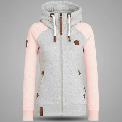 Straight Fit Women's Hoodie | Comfortable Polyester Sweatshirt