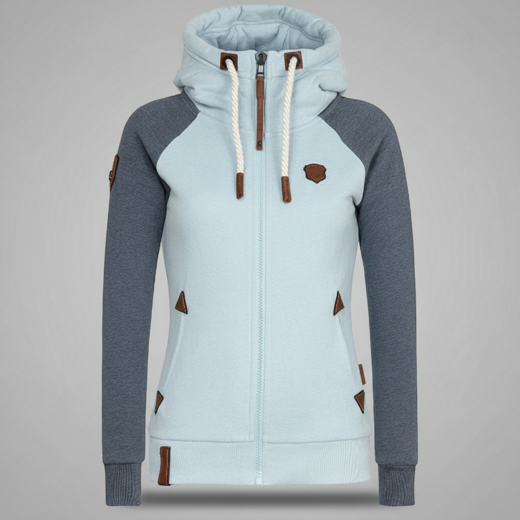 Straight Fit Women's Hoodie | Comfortable Polyester Sweatshirt