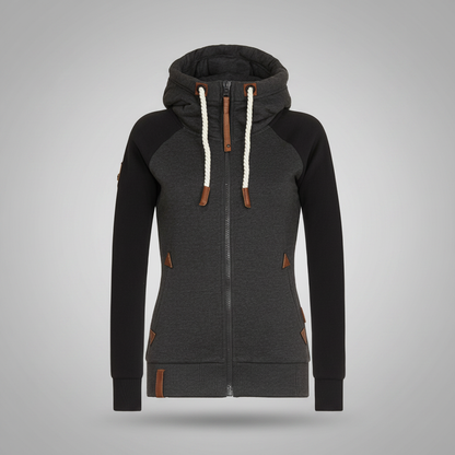 Straight Fit Women's Hoodie | Comfortable Polyester Sweatshirt