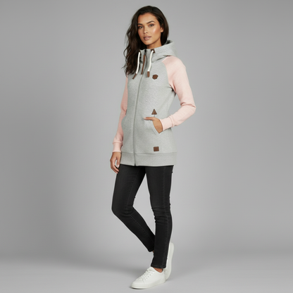 Straight Fit Women's Hoodie | Comfortable Polyester Sweatshirt