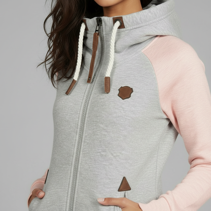 Straight Fit Women's Hoodie | Comfortable Polyester Sweatshirt