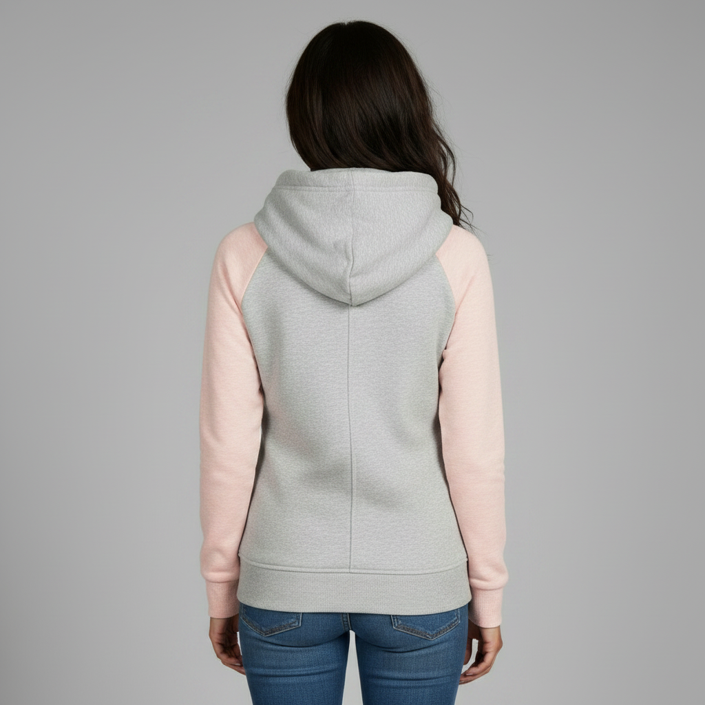 Straight Fit Women's Hoodie | Comfortable Polyester Sweatshirt