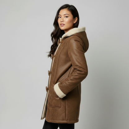 Thick Hooded Jacket for Women | Warm Casual Outerwear