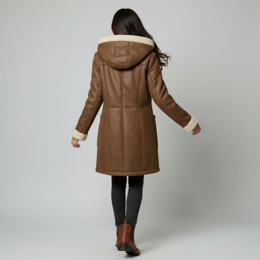 Thick Hooded Jacket for Women | Warm Casual Outerwear