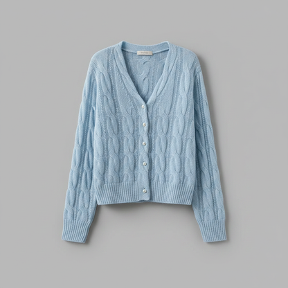 White Women's Cardigan | Lightweight Knit Sweater